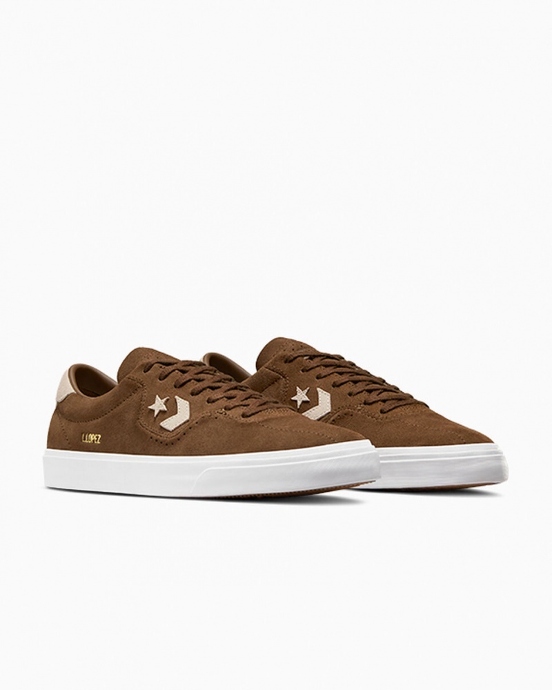 Converse CONS Louie Lopez Pro Suede Bruin | 390587OGY