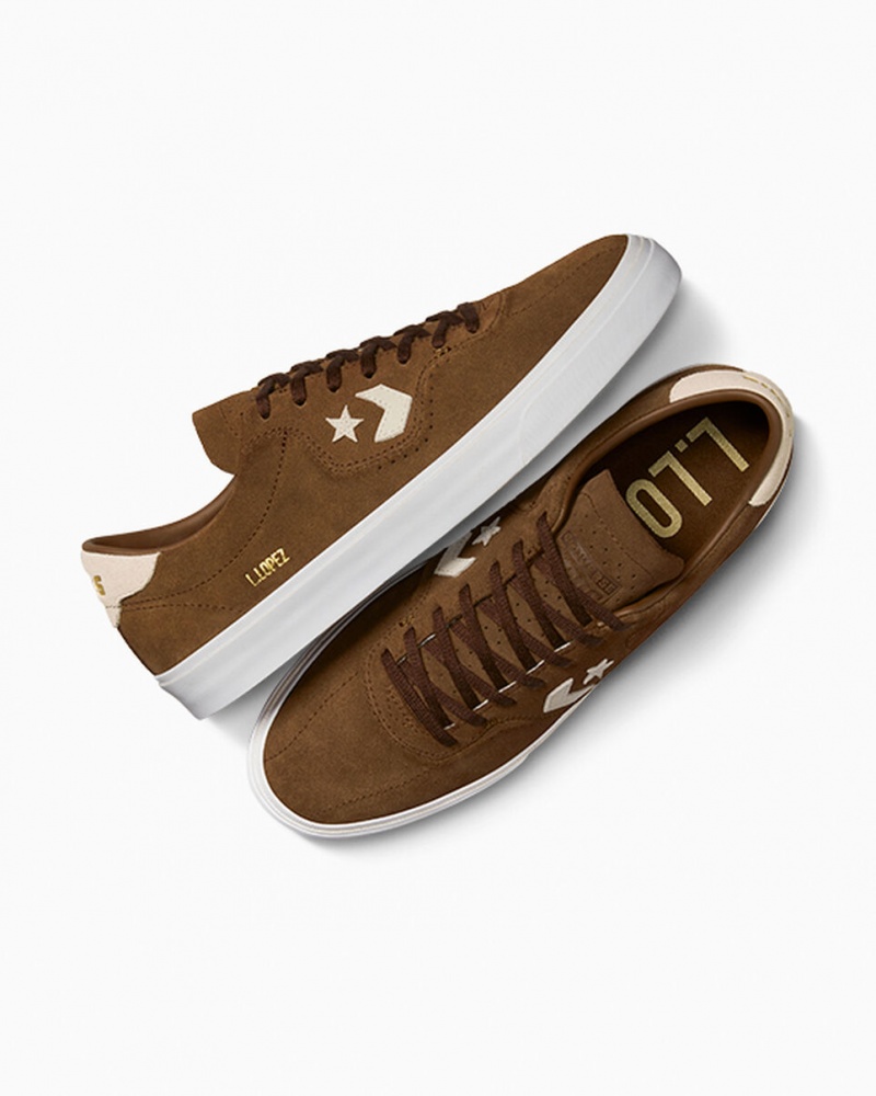 Converse CONS Louie Lopez Pro Suede Bruin | 390587OGY