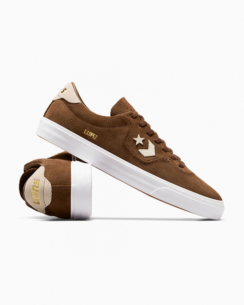 Converse CONS Louie Lopez Pro Suede Bruin | 390587OGY