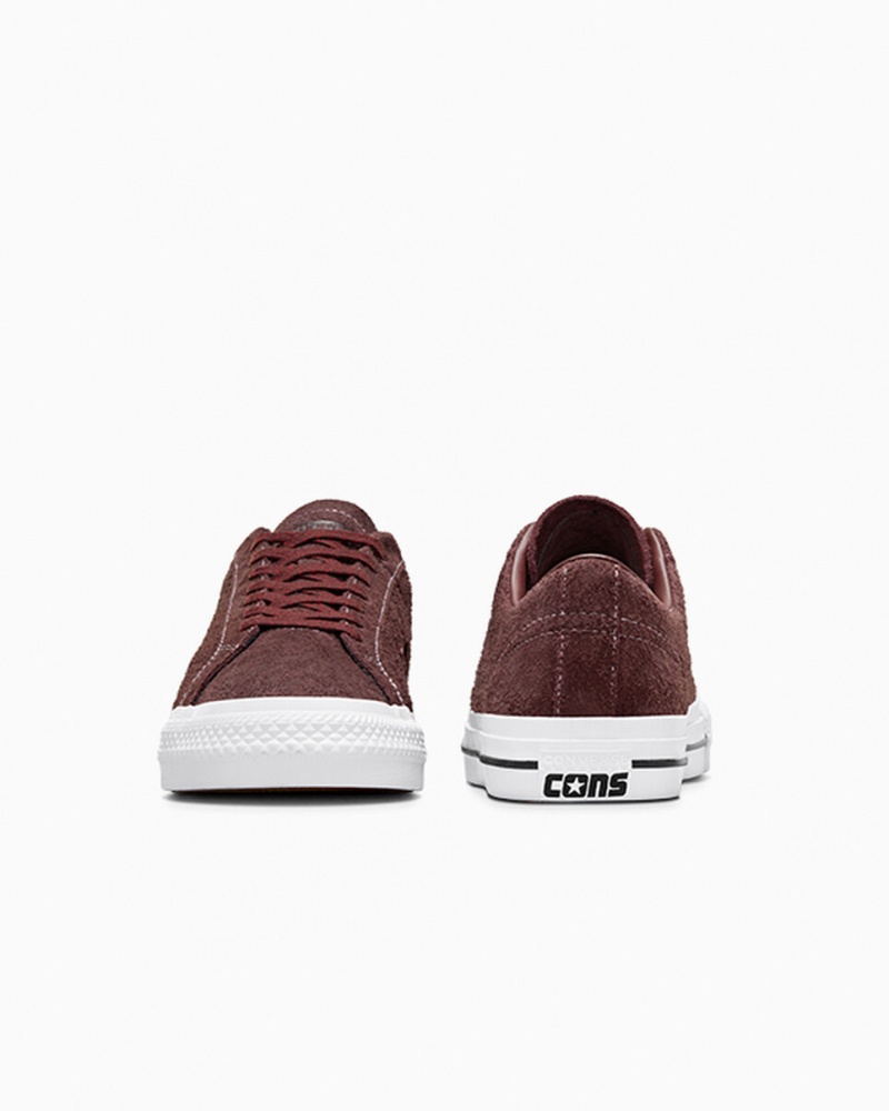 Converse CONS One Star Pro Bruin Wit Rood | 162538NDW