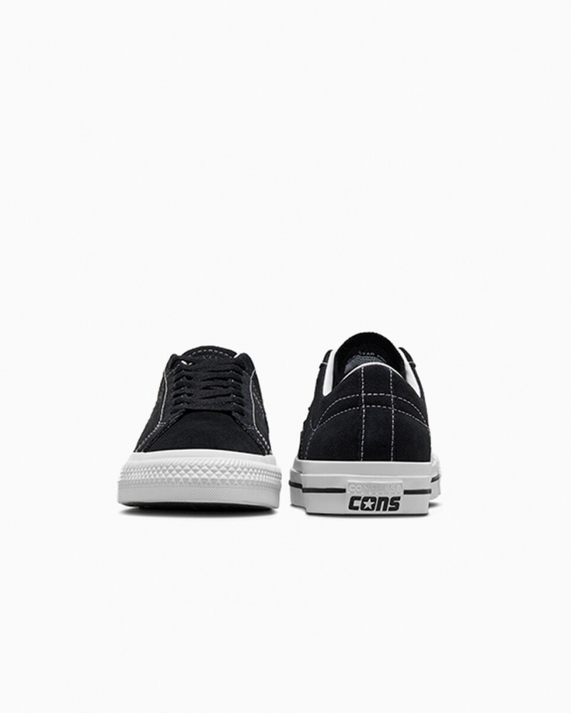 Converse CONS One Star Pro Zwart Zwart Wit | 045863UTB