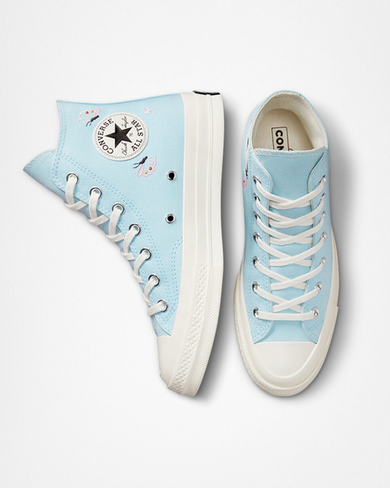 Converse Chuck 70 Butterfly Wings Blauw Zwart | 695813JVA