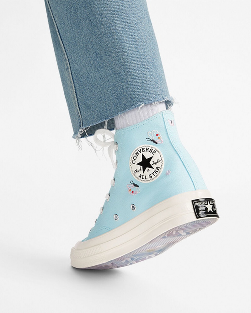 Converse Chuck 70 Butterfly Wings Blauw Zwart | 695813JVA