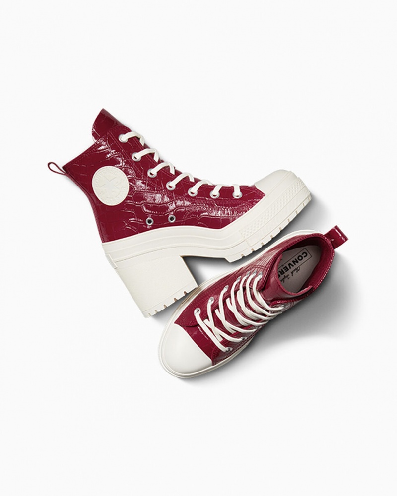 Converse Chuck 70 De Luxe Heel Embossed Cabernet / Cabernet / Egret | 714825FLM