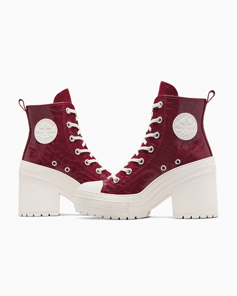 Converse Chuck 70 De Luxe Heel Embossed Cabernet / Cabernet / Egret | 714825FLM