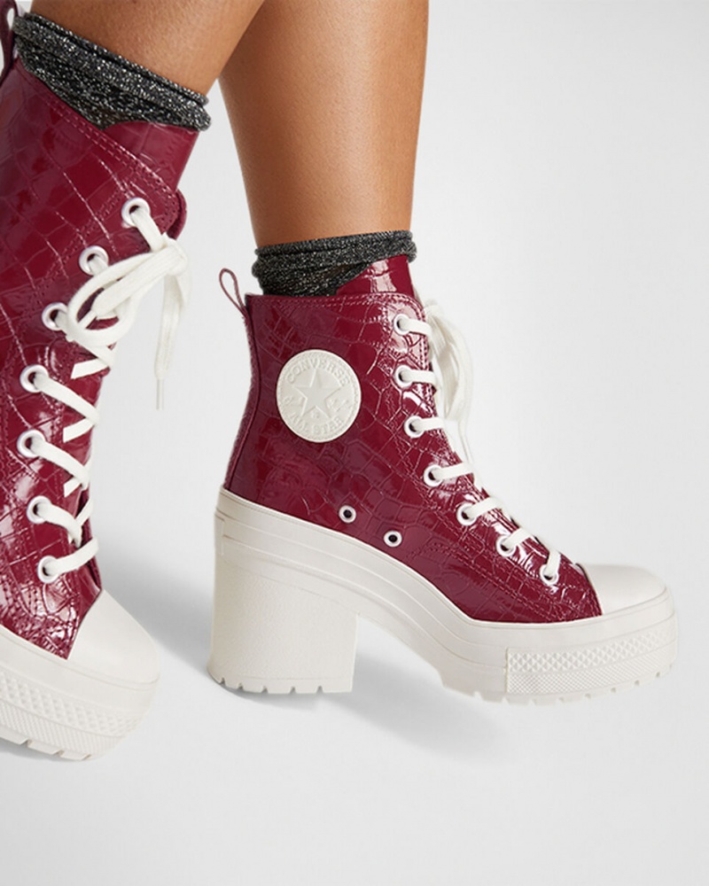 Converse Chuck 70 De Luxe Heel Embossed Cabernet / Cabernet / Egret | 120634UJP