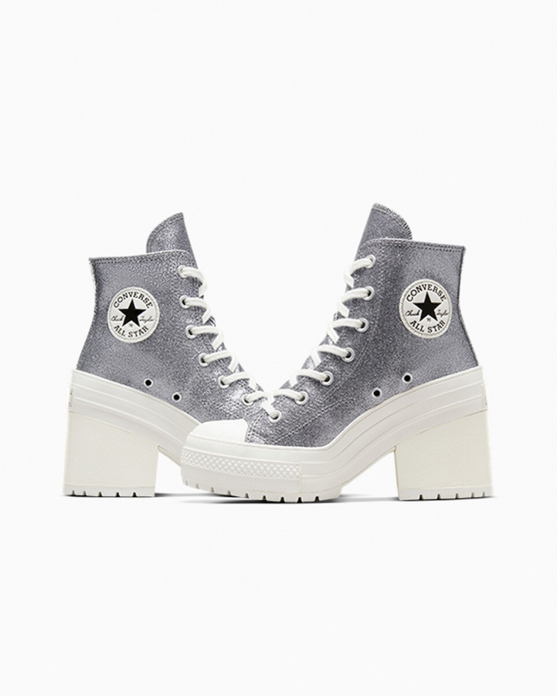 Converse Chuck 70 De Luxe Heel Glitter Zwart | 392615ABE