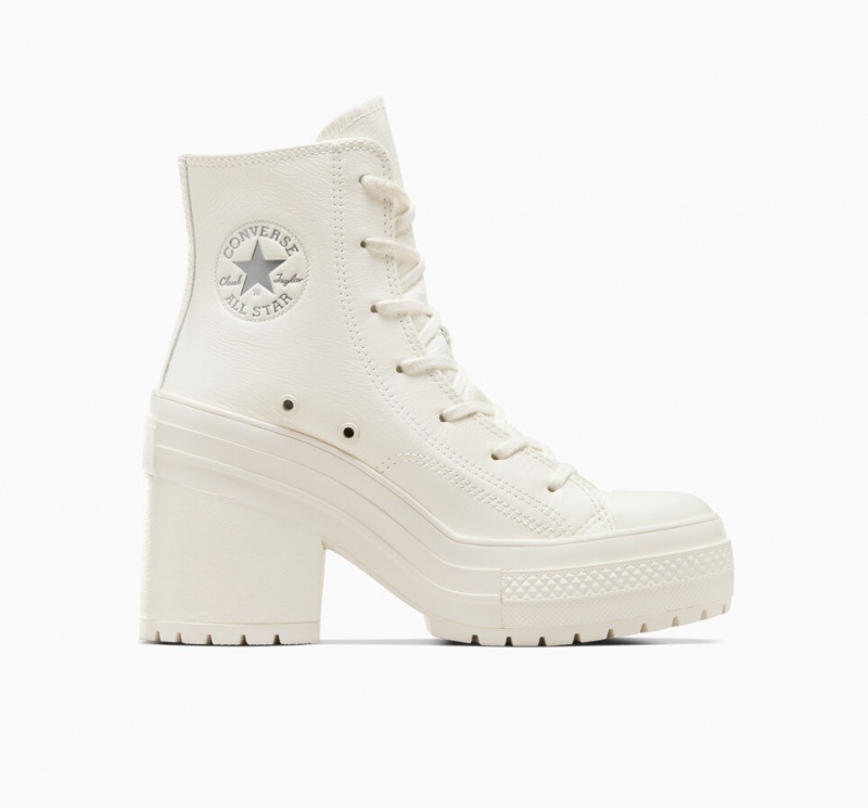 Converse Chuck 70 De Luxe Heel Leren Zilver | 561234PMJ