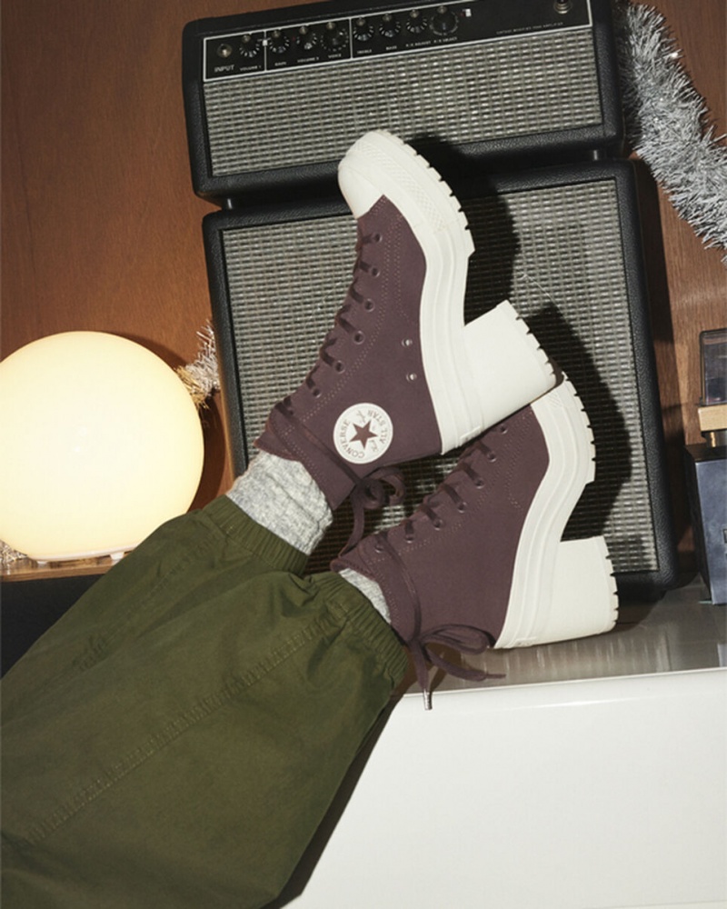 Converse Chuck 70 De Luxe Heel Suede Bruin | 184623OYL