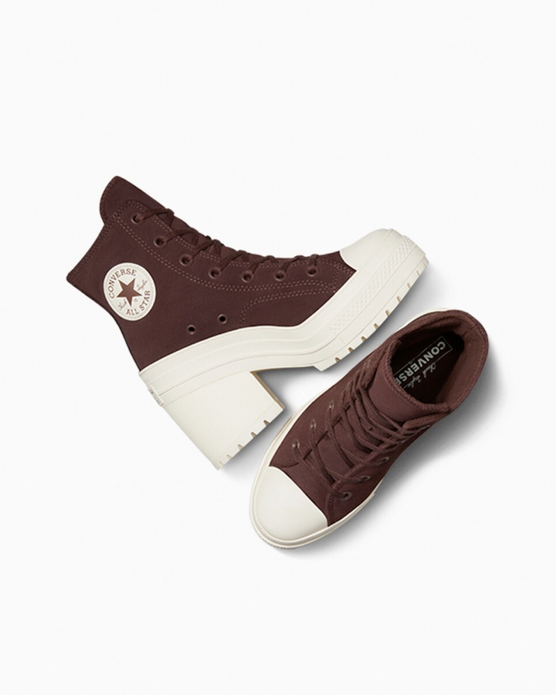 Converse Chuck 70 De Luxe Heel Suede Bruin | 184623OYL