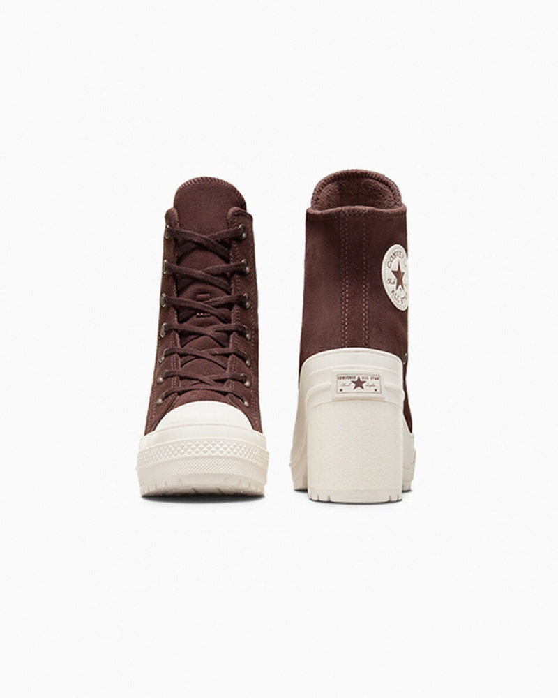 Converse Chuck 70 De Luxe Heel Suede Bruin | 184623OYL