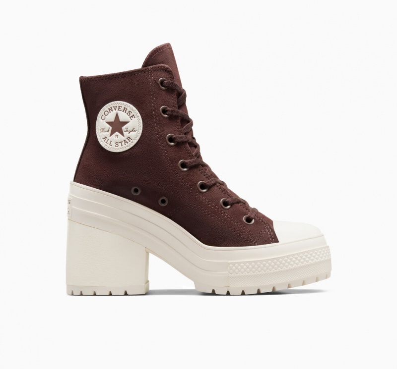 Converse Chuck 70 De Luxe Heel Suede Bruin | 184623OYL