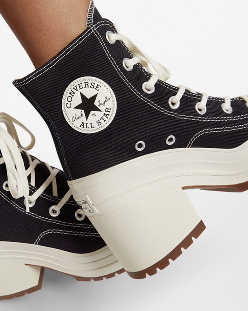 Converse Chuck 70 De Luxe Heel Zwart | 359607PNQ