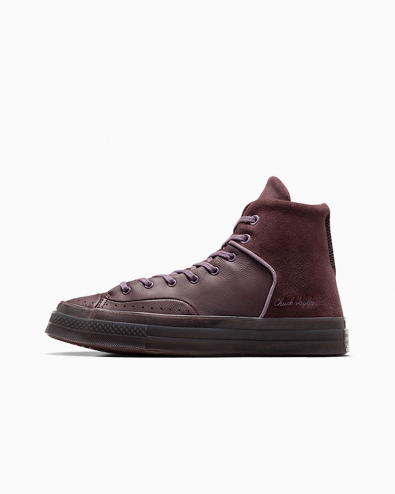 Converse Chuck 70 Marquis Leren Grijs | 216984DSM