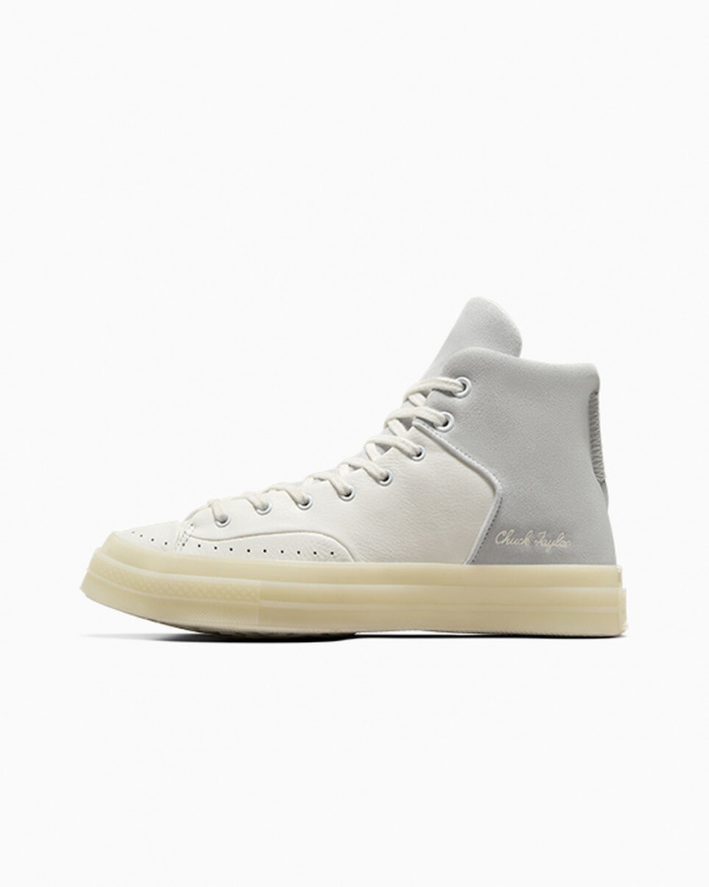 Converse Chuck 70 Marquis Leren Wit Grijs | 416983OYK