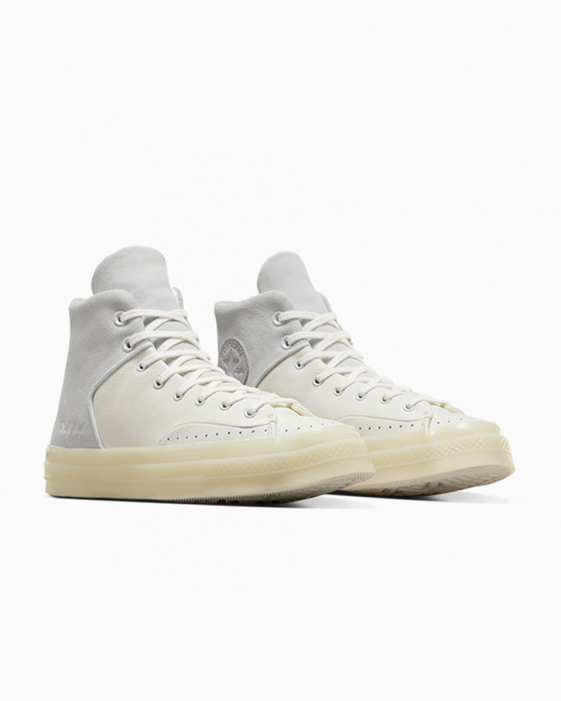 Converse Chuck 70 Marquis Leren Wit Grijs | 416983OYK