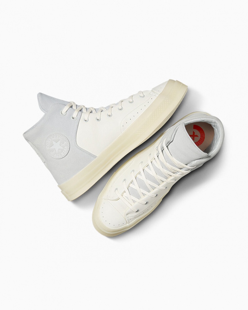 Converse Chuck 70 Marquis Leren Wit Grijs | 416983OYK