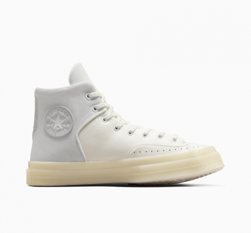 Converse Chuck 70 Marquis Leren Wit Grijs | 416983OYK