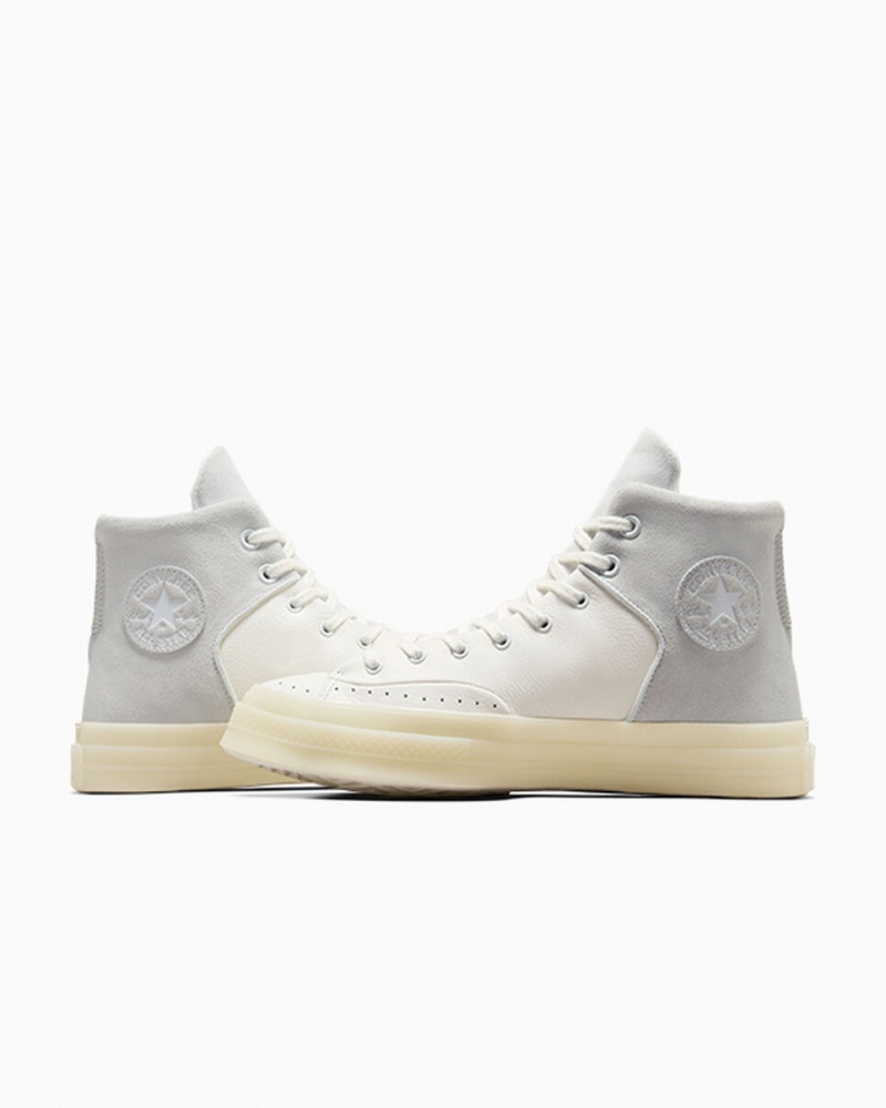 Converse Chuck 70 Marquis Leren Wit Grijs | 938607DUO