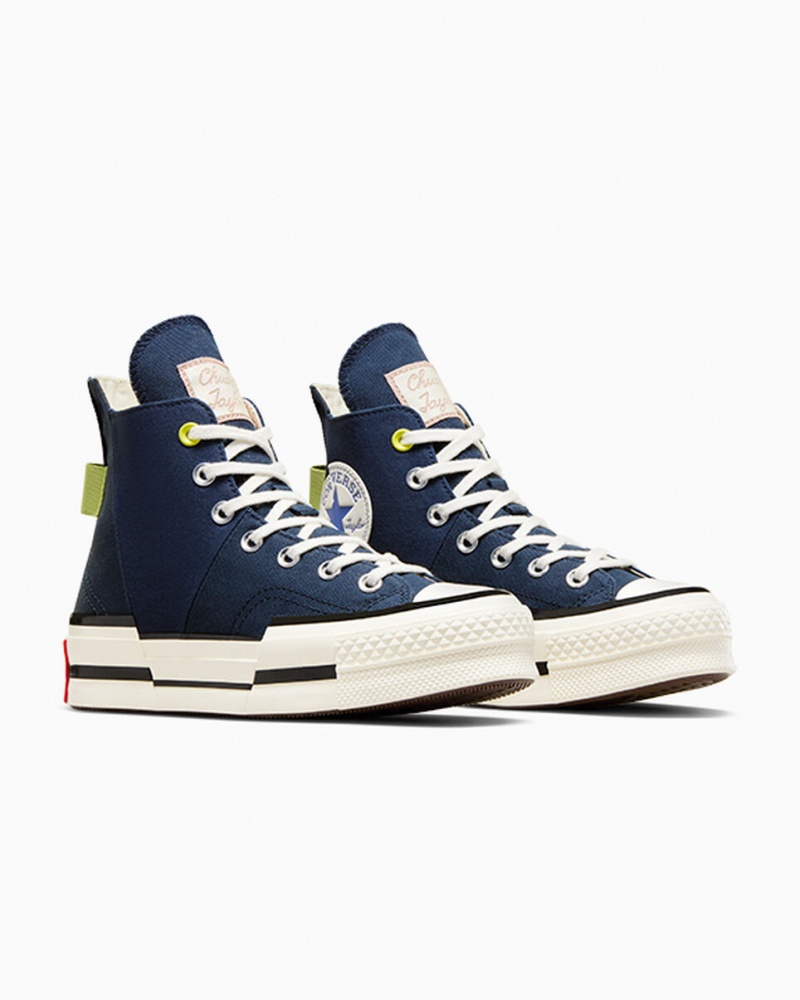 Converse Chuck 70 Plus Heel Loop Donkerblauw Zwart | 397260CHQ