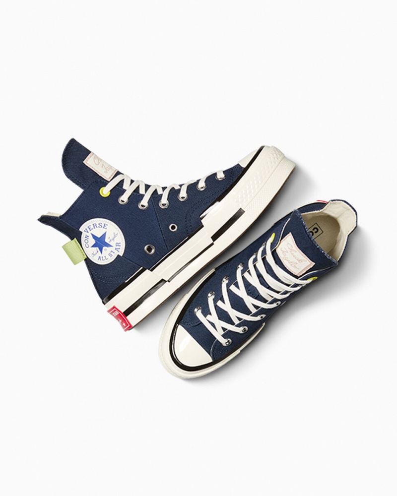 Converse Chuck 70 Plus Heel Loop Donkerblauw Zwart | 397260CHQ