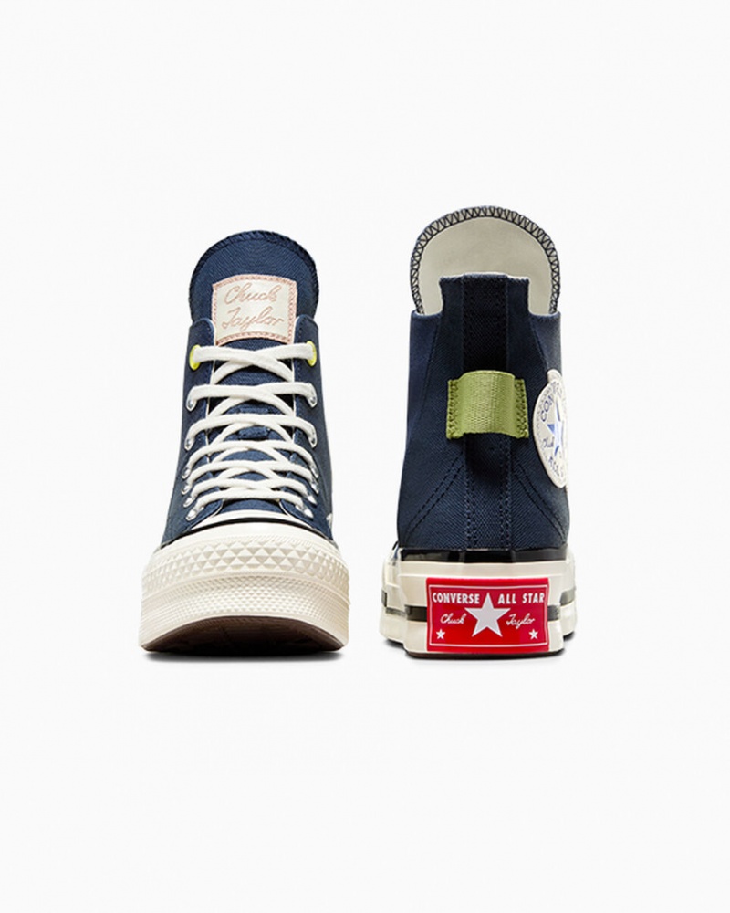 Converse Chuck 70 Plus Heel Loop Donkerblauw Zwart | 397260CHQ