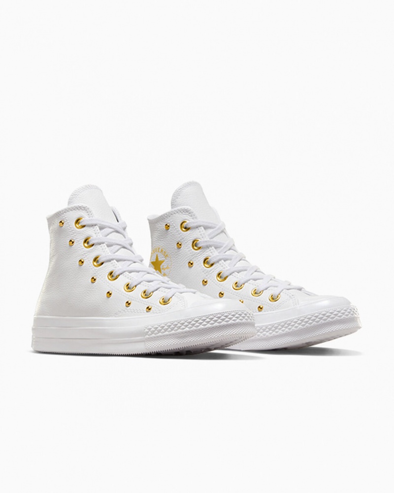 Converse Chuck 70 Star Studded Wit Wit Goud | 145369INY