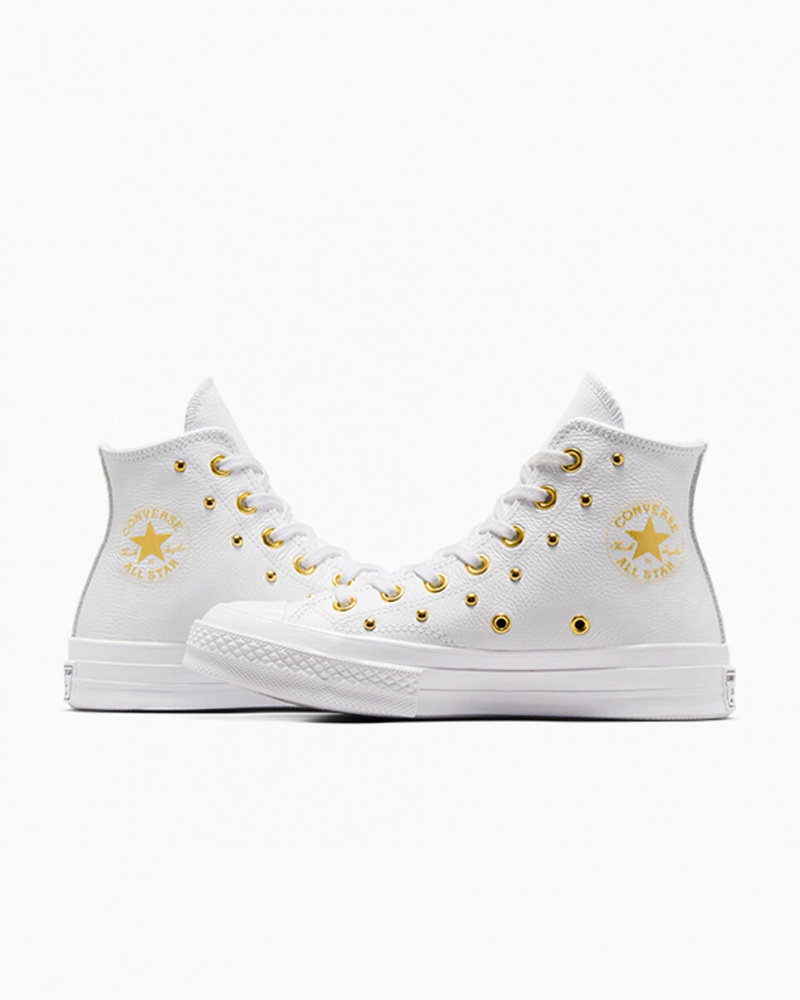 Converse Chuck 70 Star Studded Wit Wit Goud | 145369INY