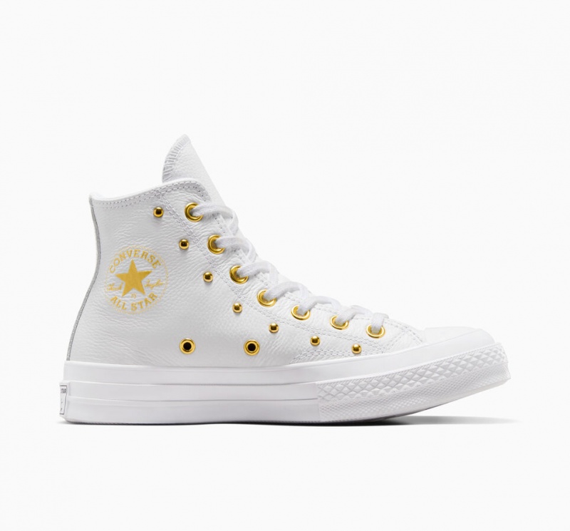 Converse Chuck 70 Star Studded Wit Wit Goud | 145369INY