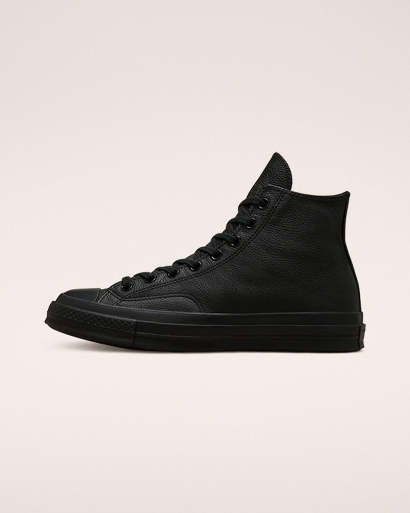 Converse Chuck 70 Tonal Leren Zwart Zwart Zwart | 801629GLH