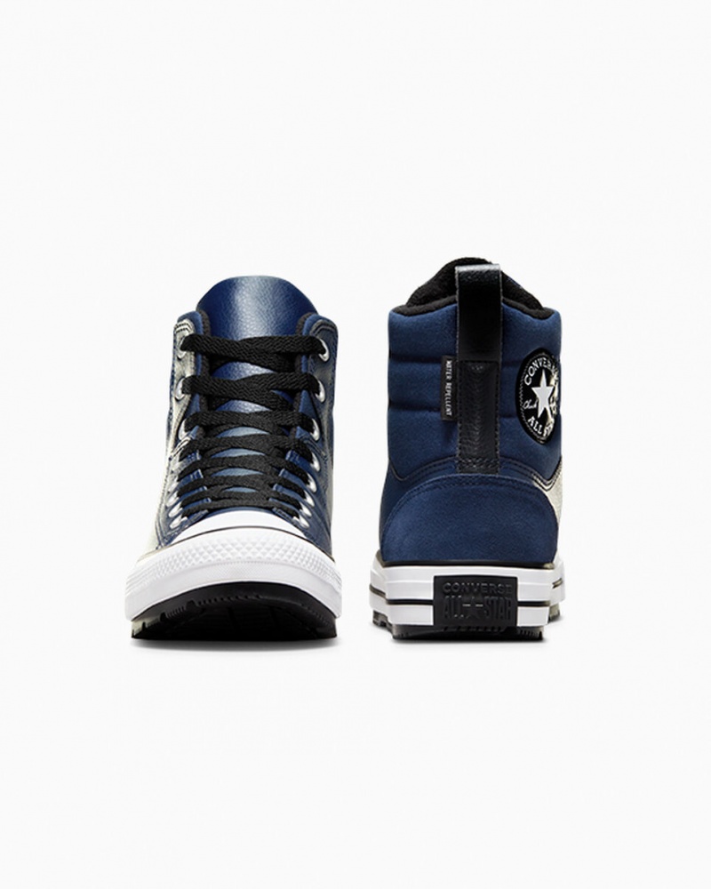 Converse Chuck Taylor All Star Berkshire Boot Obsidian Zwart Wit | 872190CUV