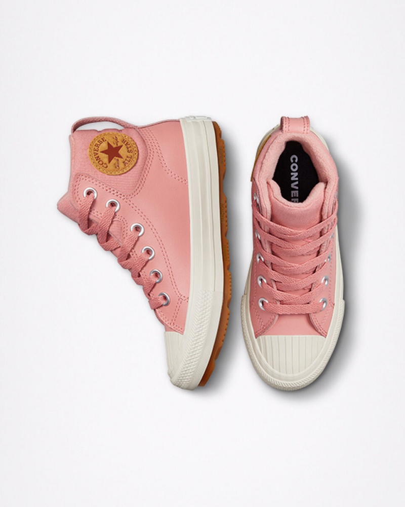 Converse Chuck Taylor All Star Berkshire Boot Leren Roze Roze | 056182LKH