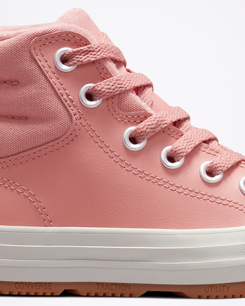 Converse Chuck Taylor All Star Berkshire Boot Leren Roze Roze | 056182LKH