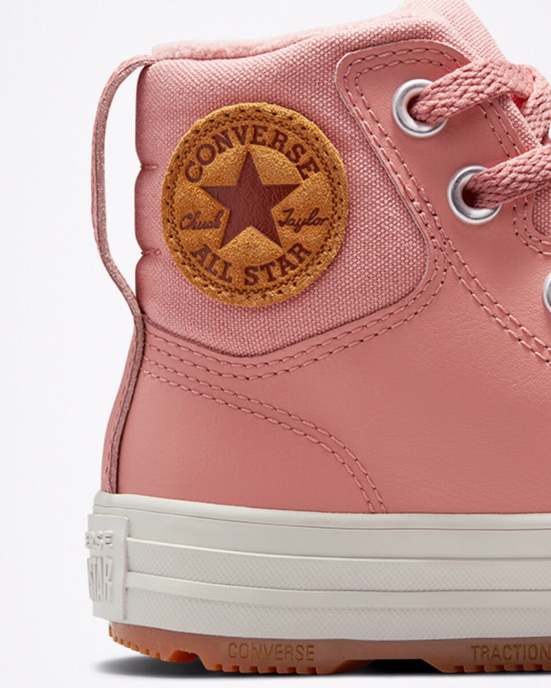 Converse Chuck Taylor All Star Berkshire Boot Leren Roze Roze | 154397RFB