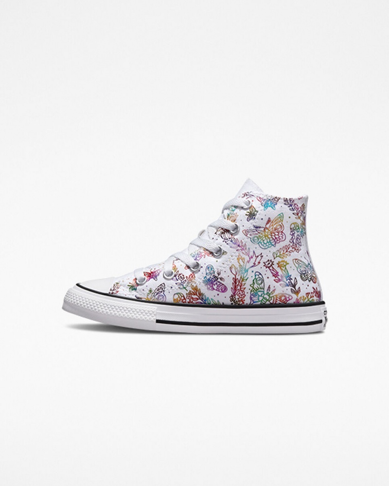 Converse Chuck Taylor All Star Butterfly Shine Wit Roze Paars Blauw | 465921GEO