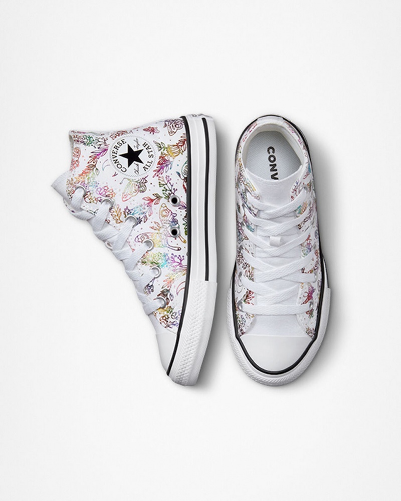 Converse Chuck Taylor All Star Butterfly Shine Wit Roze Paars Blauw | 465921GEO