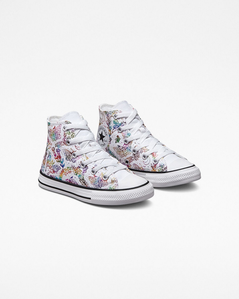 Converse Chuck Taylor All Star Butterfly Shine Wit Roze Paars Blauw | 465921GEO