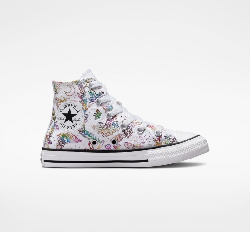 Converse Chuck Taylor All Star Butterfly Shine Wit Roze Paars Blauw | 465921GEO