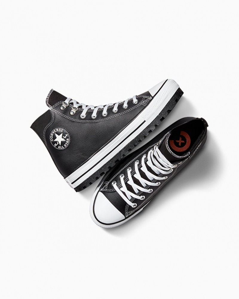 Converse Chuck Taylor All Star City Trek Waterdichte Boot Zwart Wit Zilver | 915620YUE