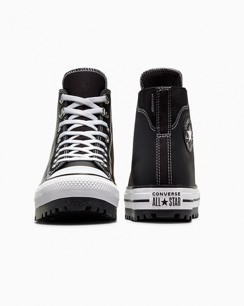 Converse Chuck Taylor All Star City Trek Waterdichte Boot Zwart Wit Zilver | 915620YUE