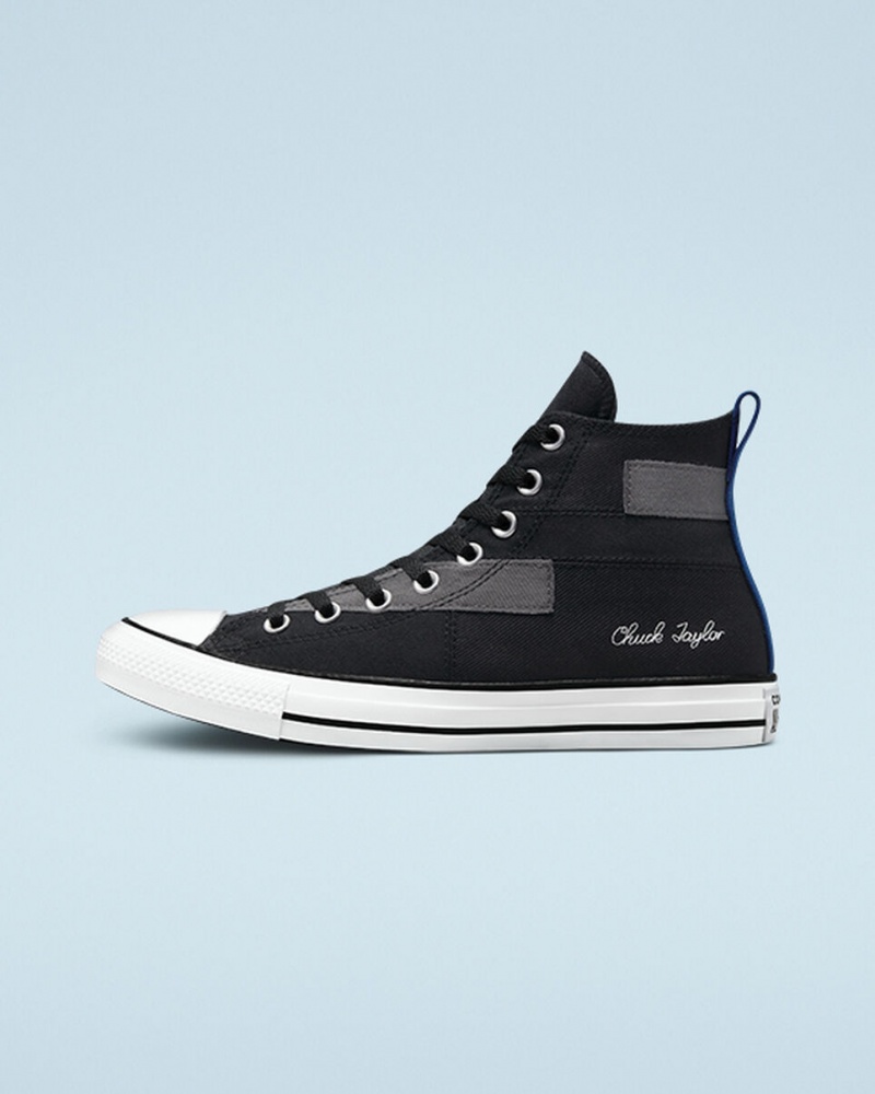 Converse Chuck Taylor All Star Desert Patchwork Zwart Blauw Wit | 048762CGI