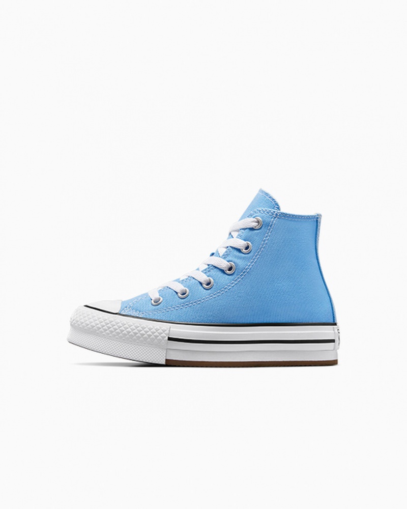 Converse Chuck Taylor All Star EVA Lift Platform Seasonal Color Blauw Wit Zwart | 483057RNP