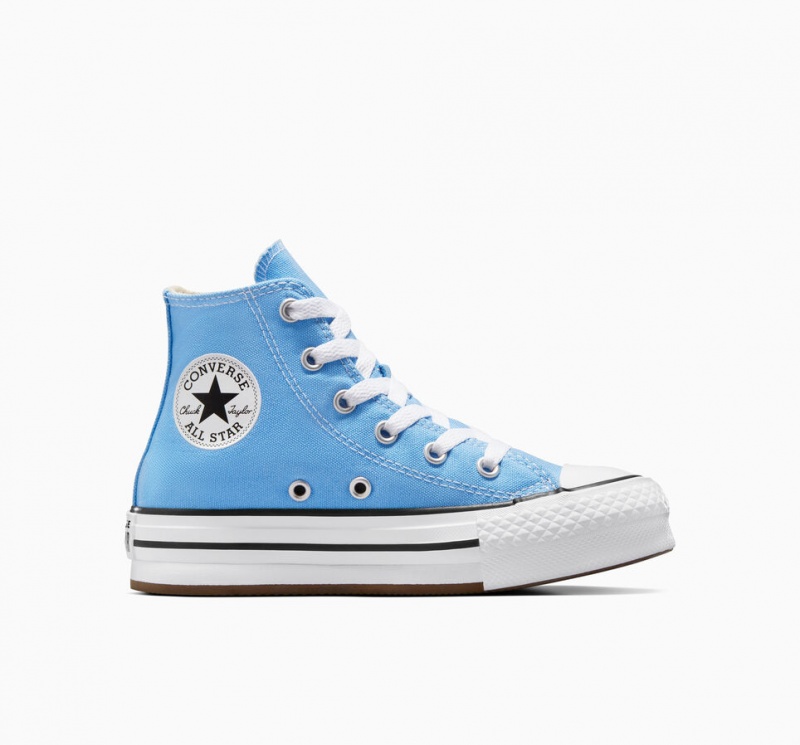 Converse Chuck Taylor All Star EVA Lift Platform Seasonal Color Blauw Wit Zwart | 483057RNP