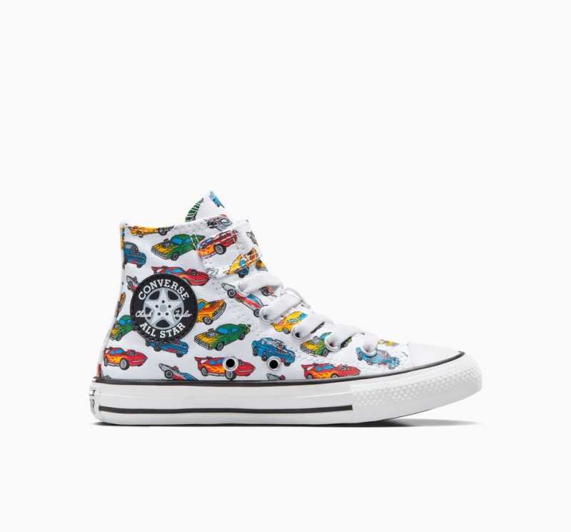 Converse Chuck Taylor All Star Easy-On Cars Wit Geel Rood | 528937RAF