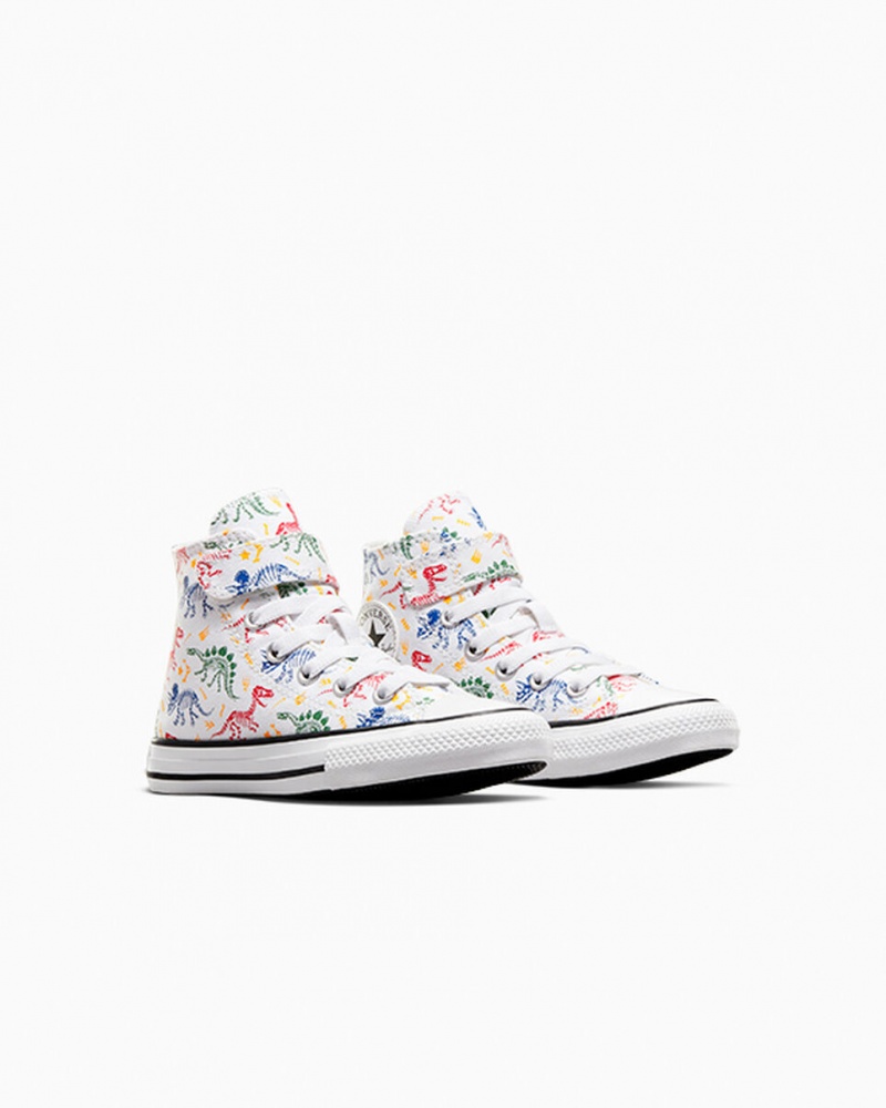 Converse Chuck Taylor All Star Easy-On Dinos Wit Rood Groen | 916785OIY