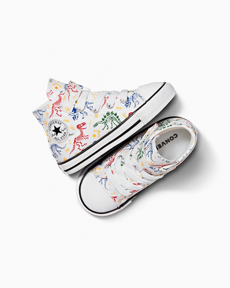 Converse Chuck Taylor All Star Easy-On Dinos Wit Rood Groen | 806125DOG