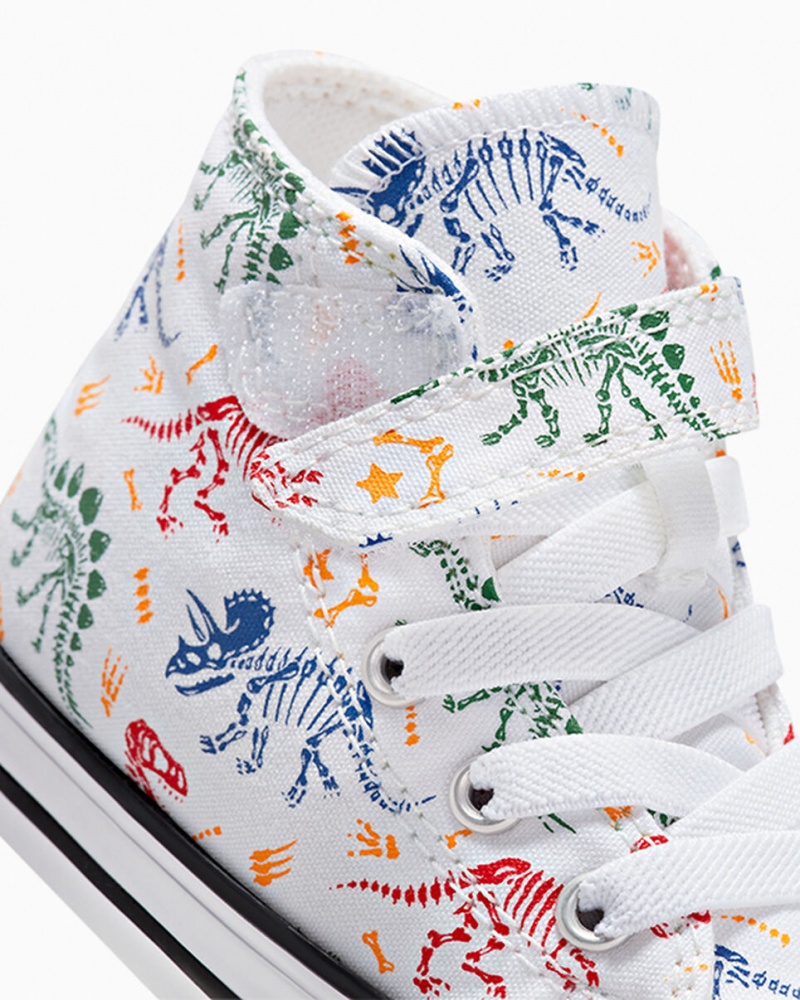 Converse Chuck Taylor All Star Easy-On Dinos Wit Rood Groen | 806125DOG