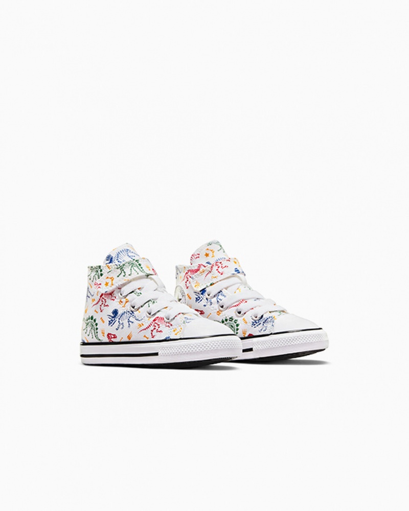 Converse Chuck Taylor All Star Easy-On Dinos Wit Rood Groen | 436908TJM