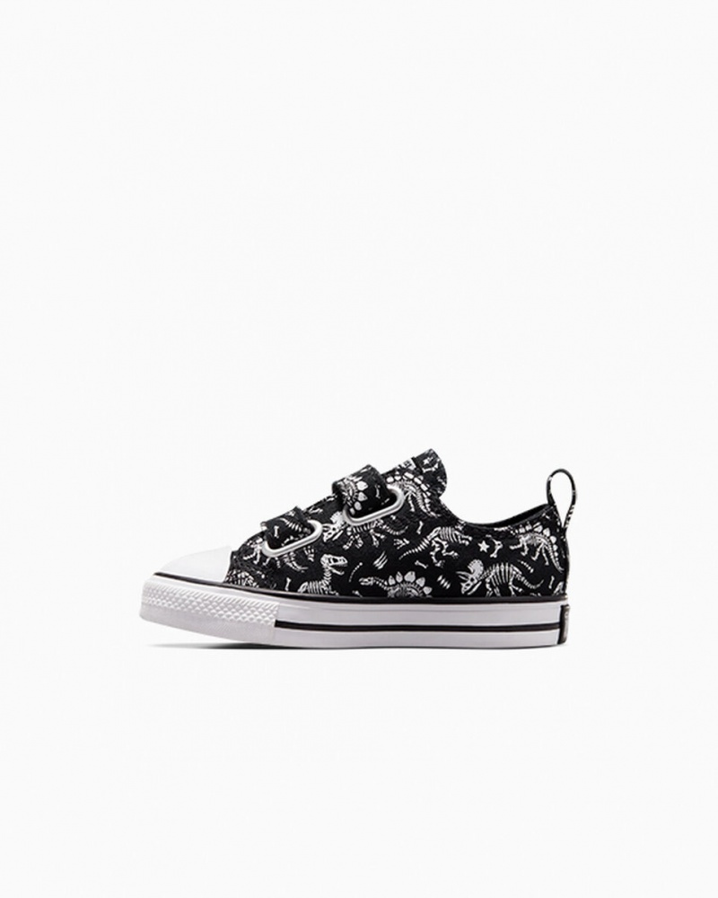 Converse Chuck Taylor All Star Easy-On Dinos Zwart Wit Wit | 620859QST