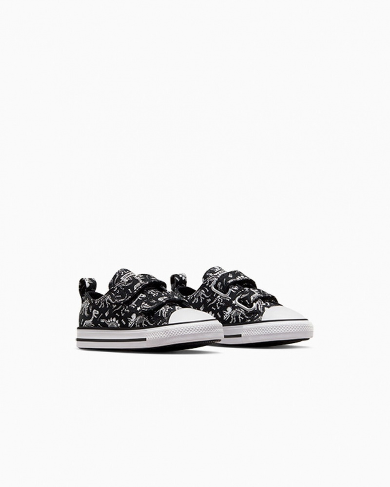 Converse Chuck Taylor All Star Easy-On Dinos Zwart Wit Wit | 620859QST